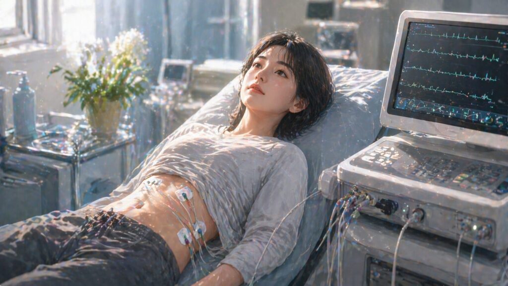 静かな診察室での検査