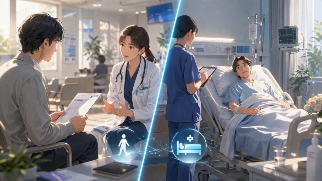 診察と入院の選択