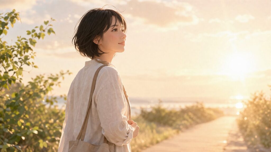 黄金色の道を歩む