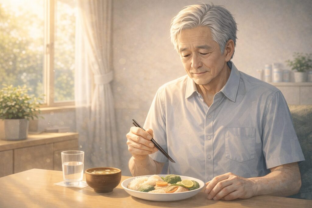 静かな朝食のひととき