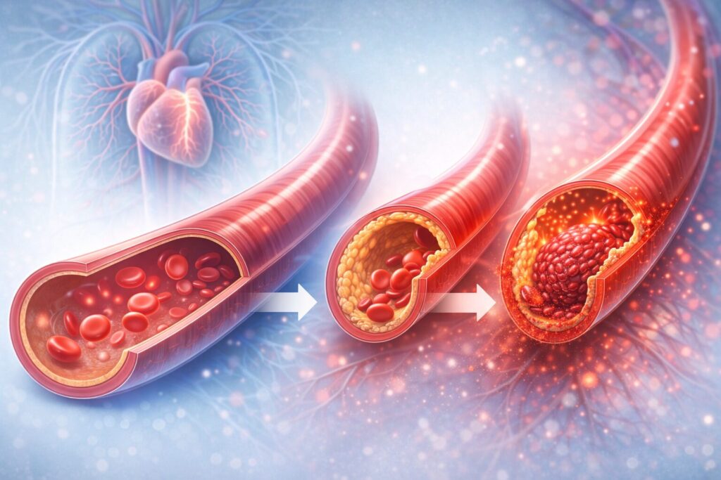 動脈閉塞の進行過程
