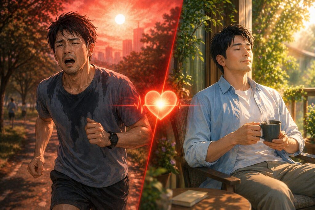 健康のコントラスト