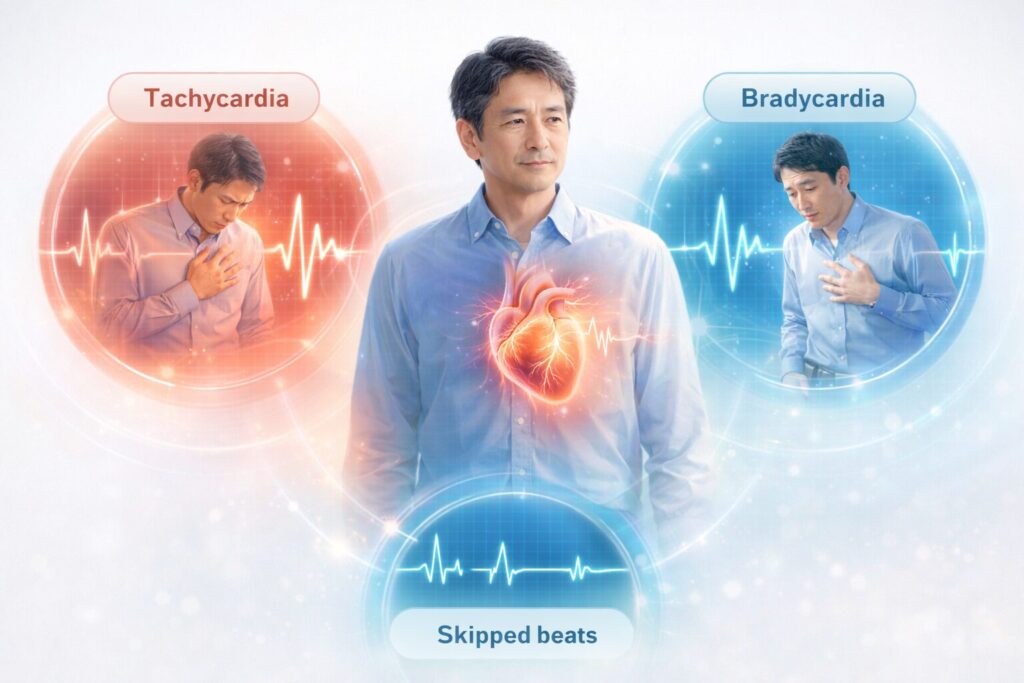 不整脈のインフォグラフィック