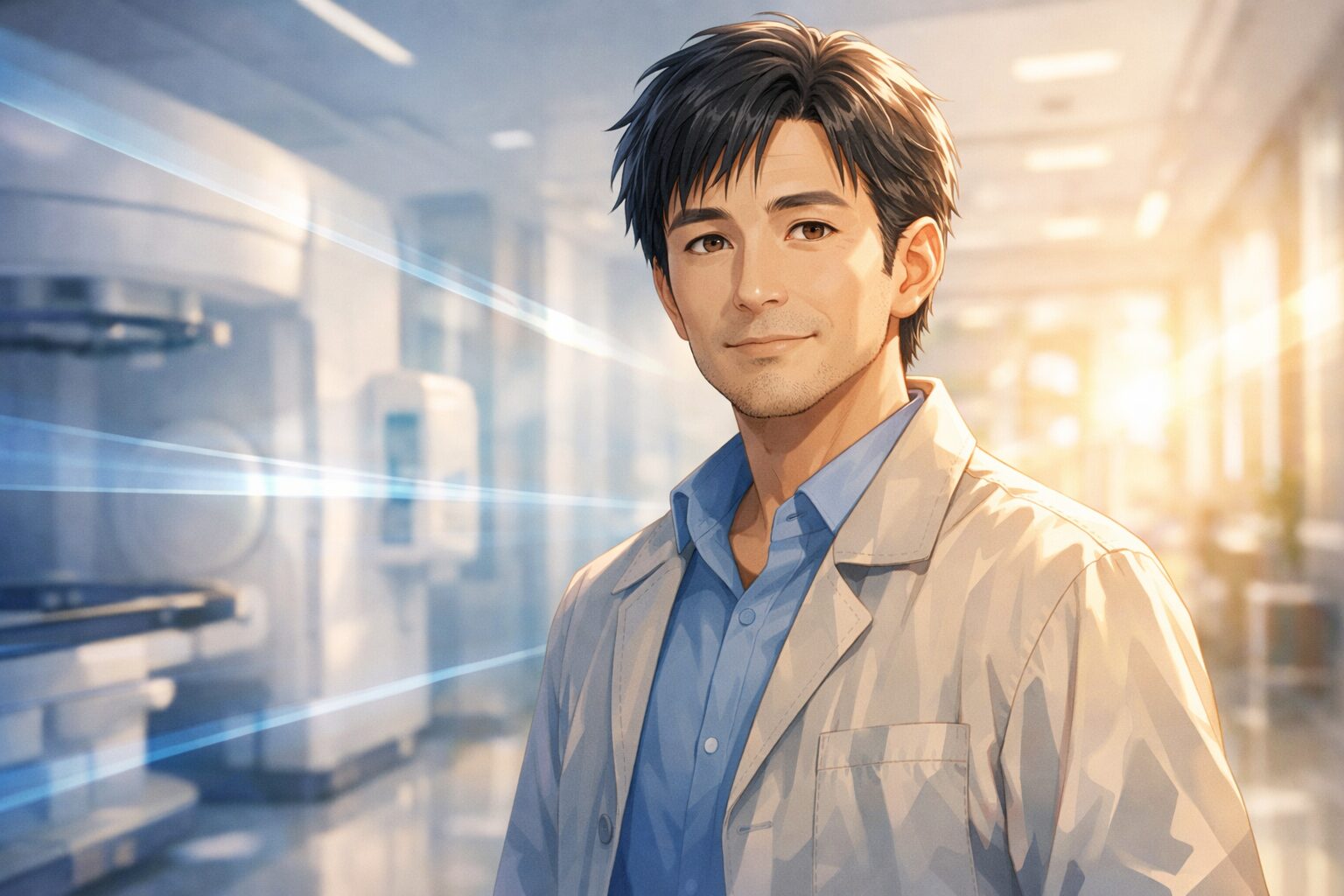 希望の光を浴びて