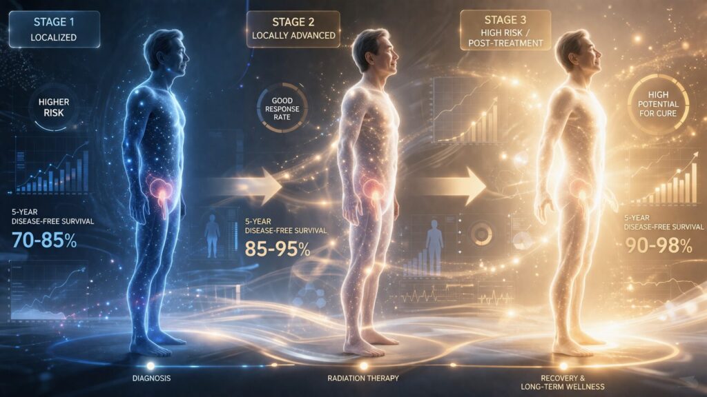 未来の医療進行状況のビジュアル