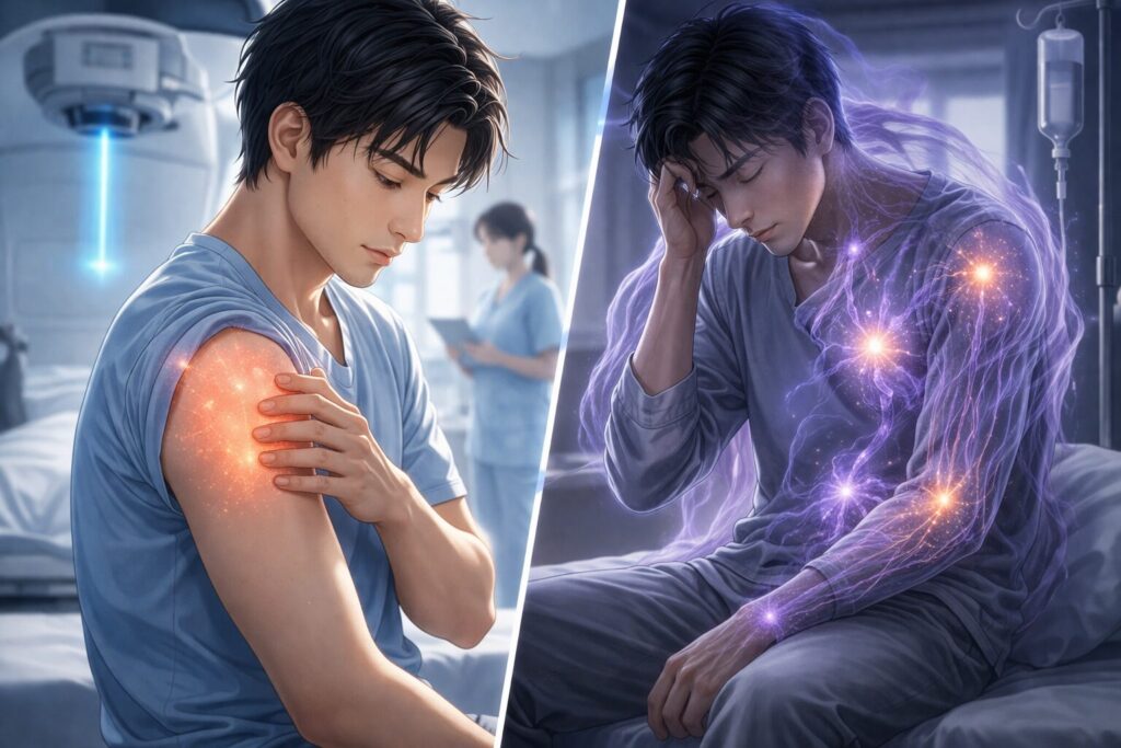 医療的な症状の比較