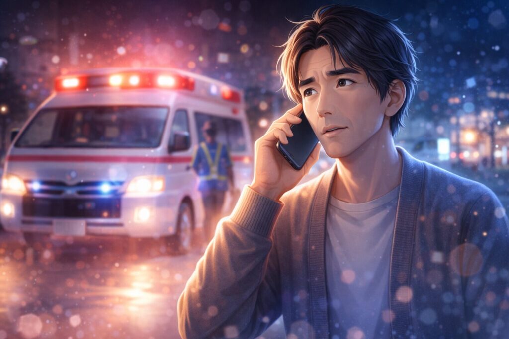 緊急通報の瞬間