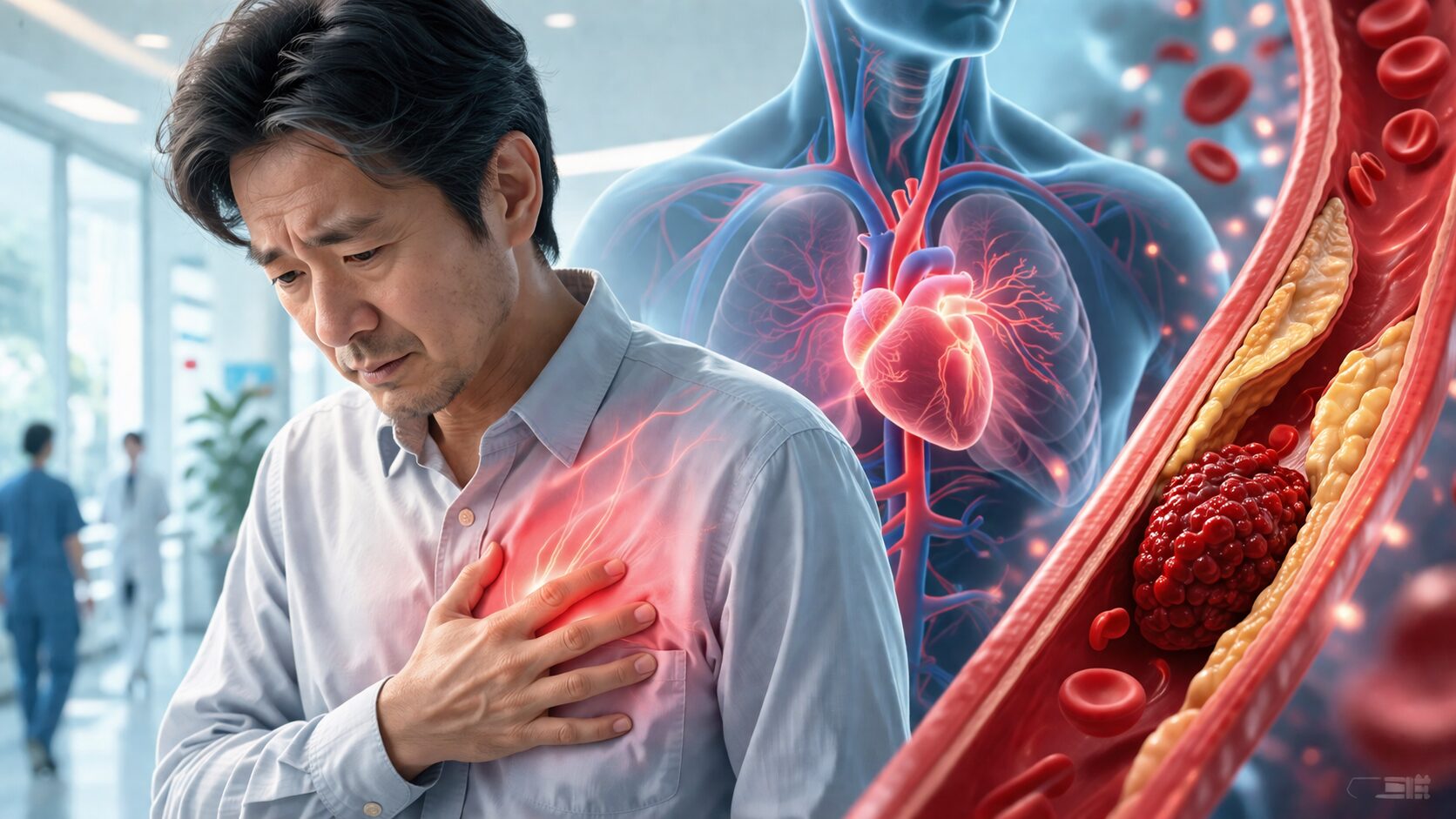 胸の痛みと血管の障害