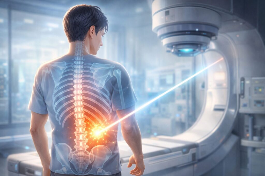 未来的な放射線治療シーン