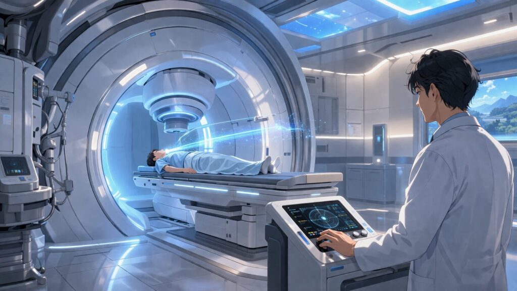 未来的な医療スキャナー室