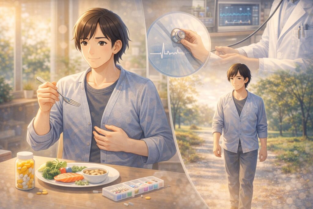 健康的なライフスタイルの一日