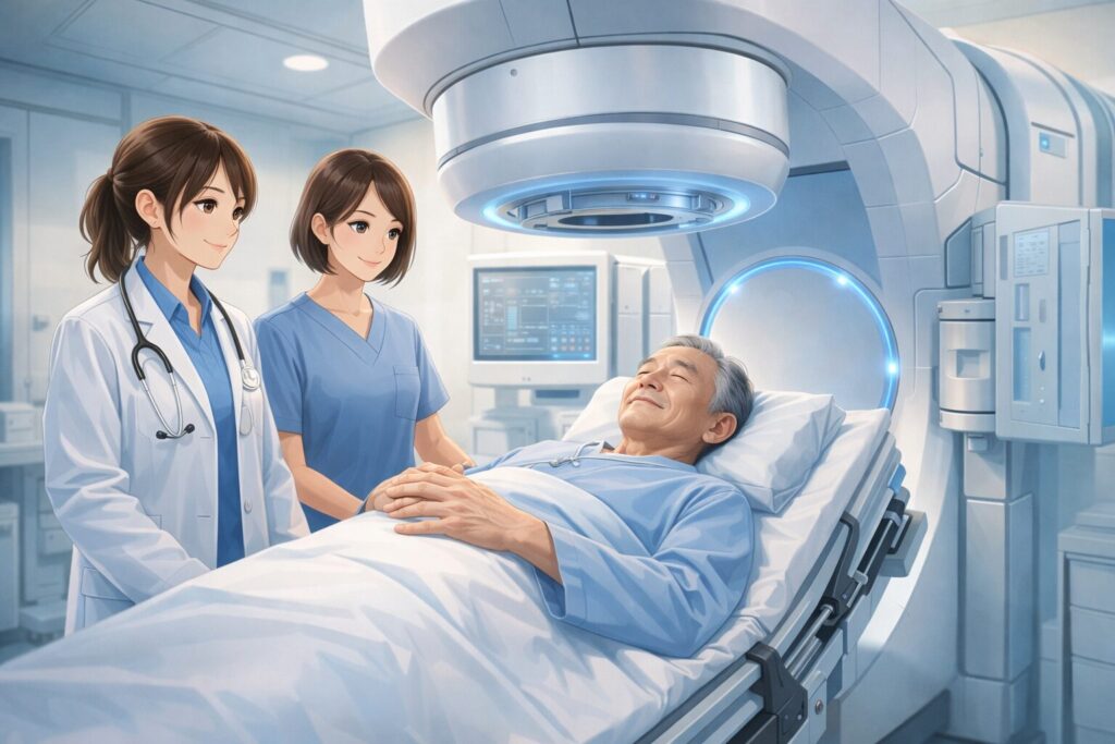 放射線治療を受ける患者 (1)