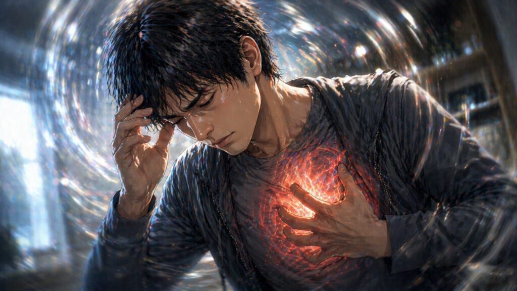 心臓の痛みと混乱