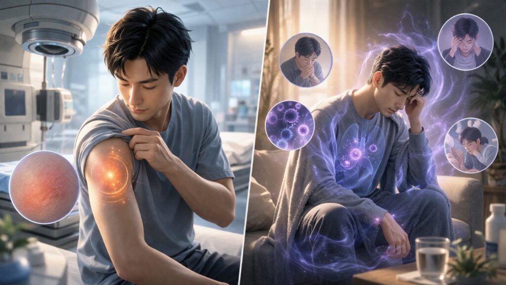 体調不良と免疫反応の解析