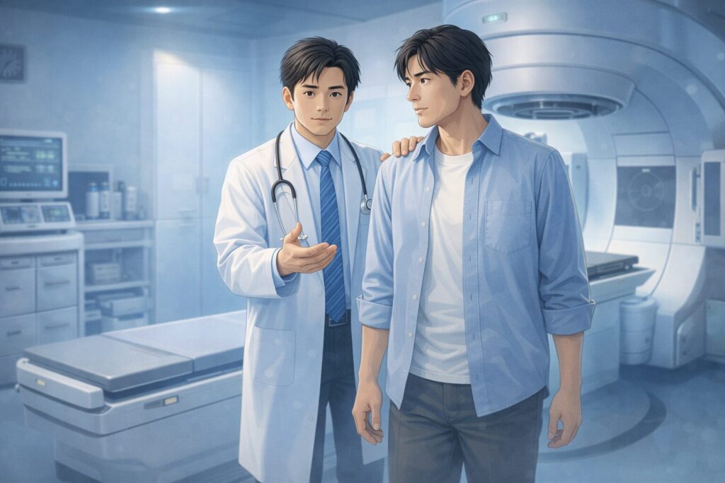 医師と患者の案内