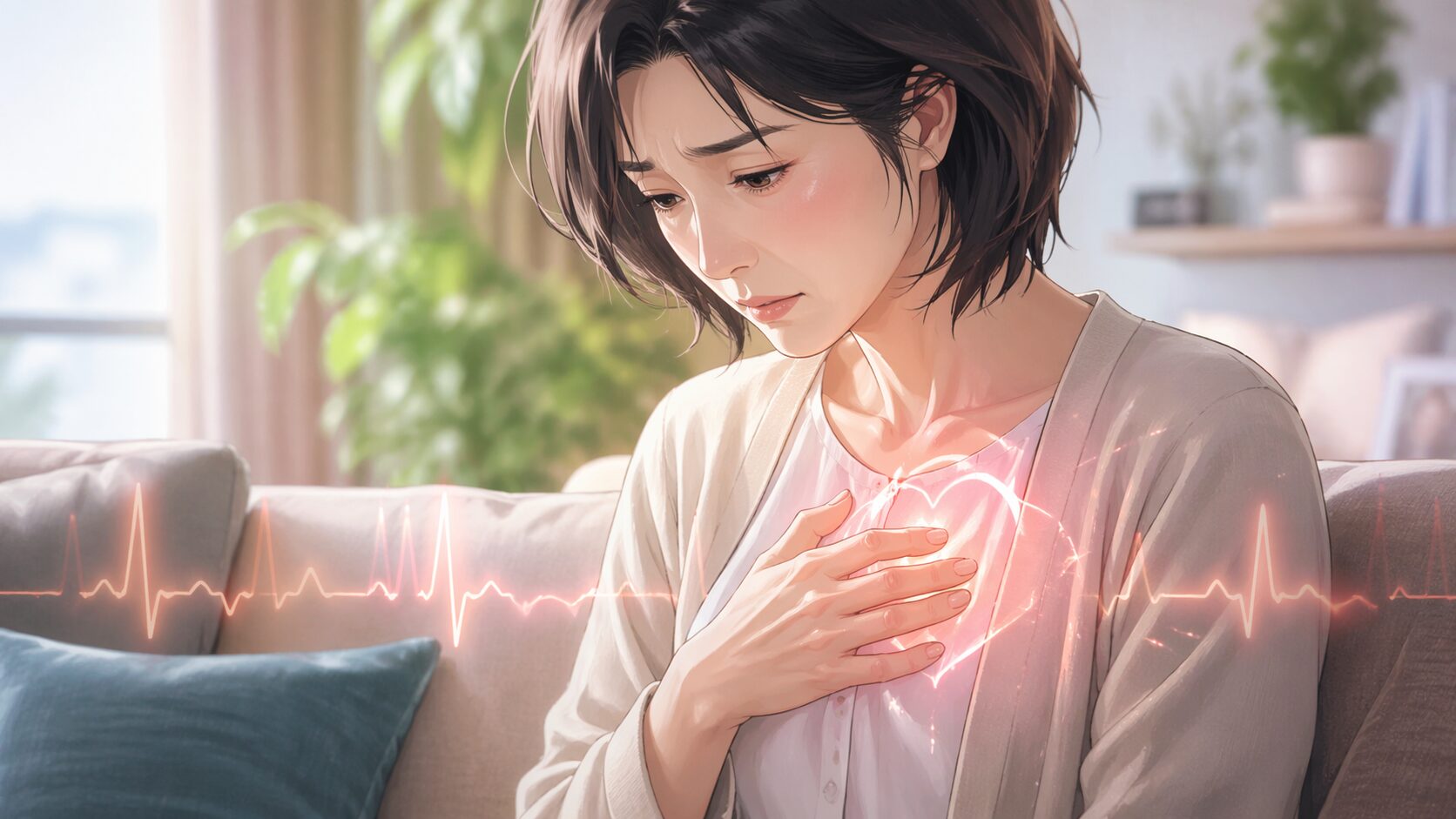 胸の不安と優しい光