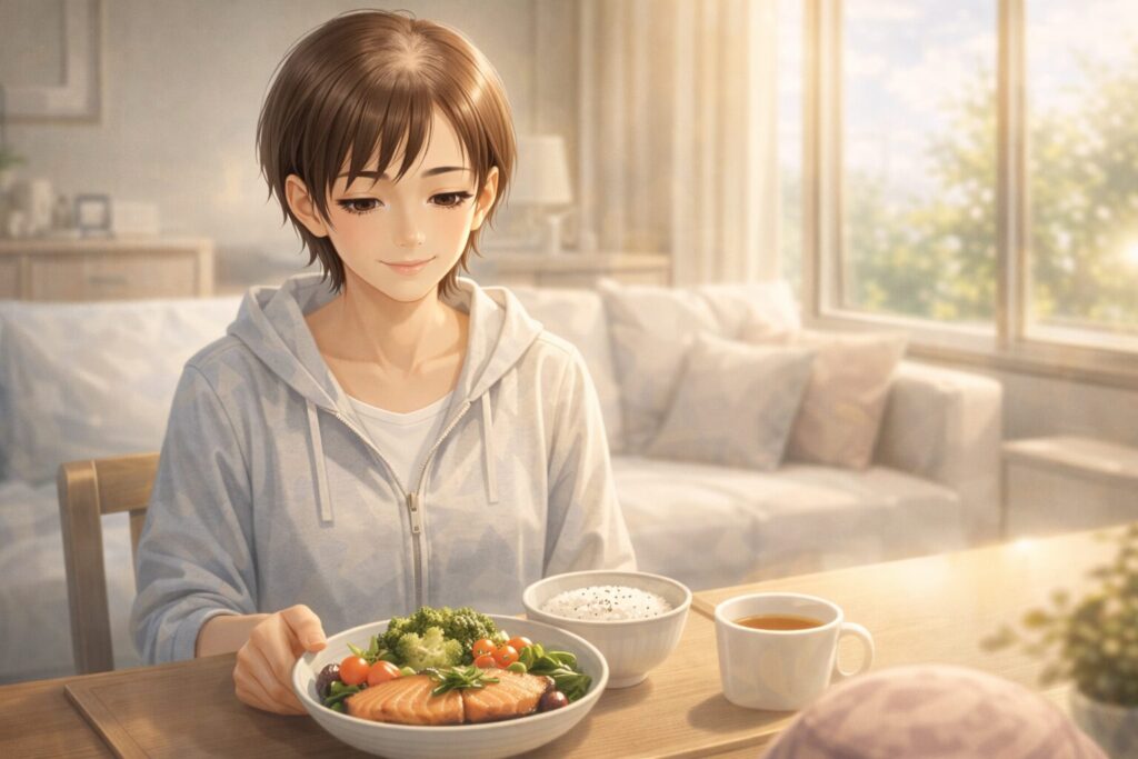 穏やかな食事のひととき