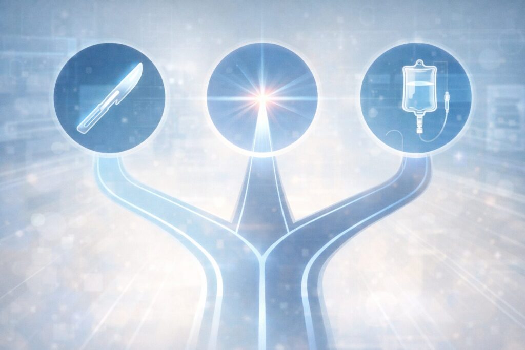 医療の選択肢を示す道