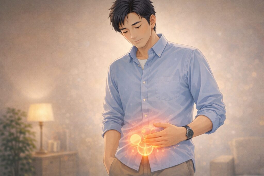 温かな光の中の静けさ