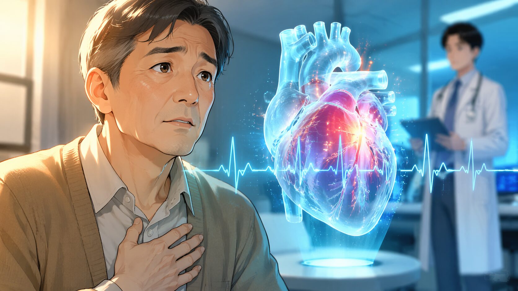 未来の診断と心臓の映像