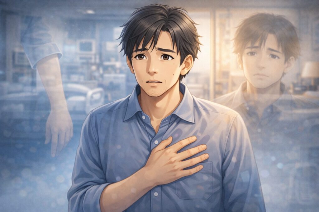 病院での不安な瞬間