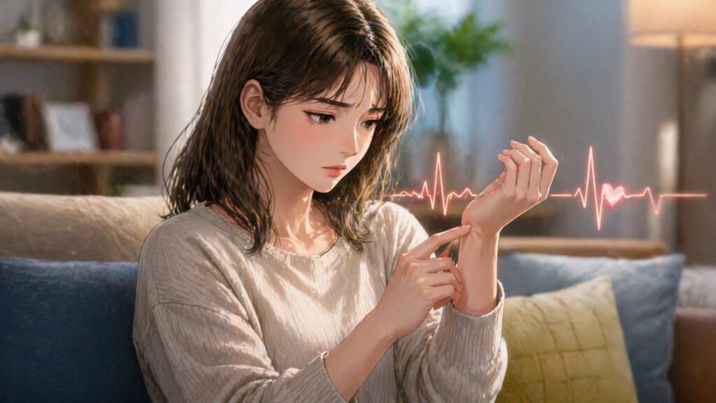 心拍を気にする静かなひととき