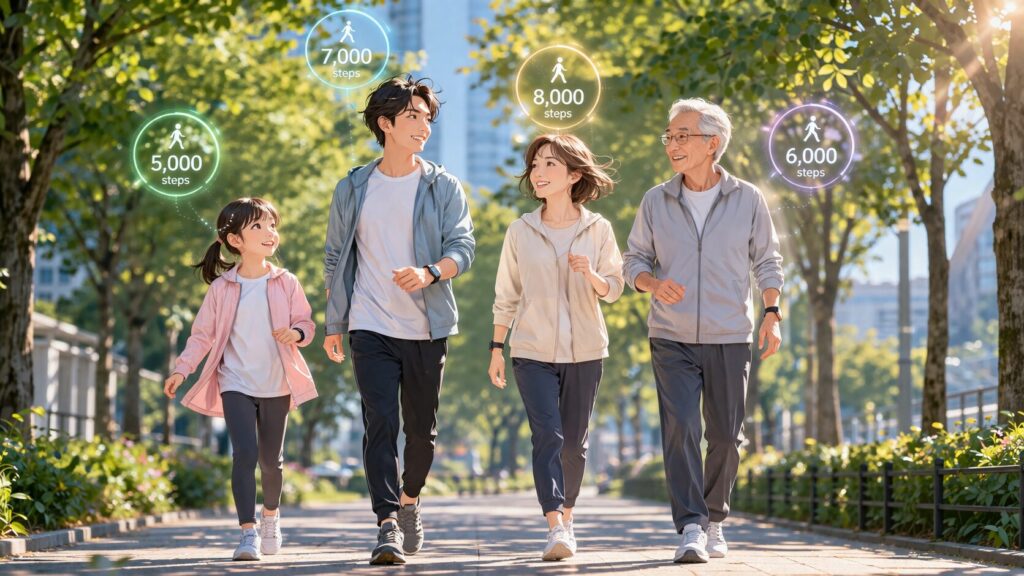 みんなで歩こう健康な道