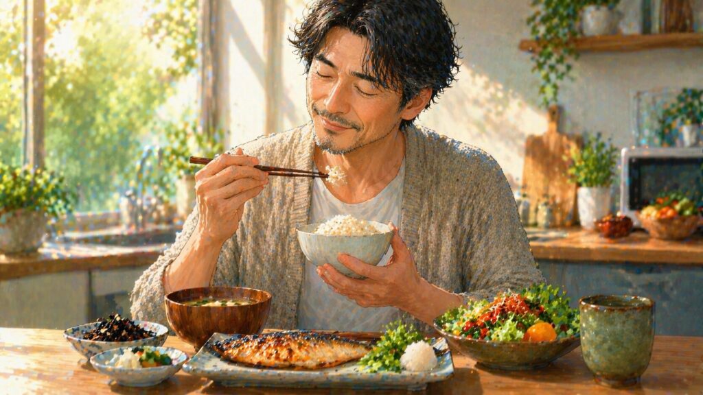 心地よい台所での食事