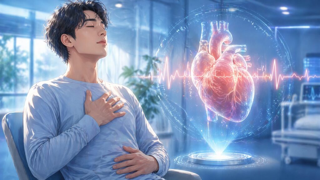 未来的な心臓のビジュアライゼーション