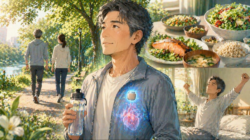 健康的なライフスタイルのシーン