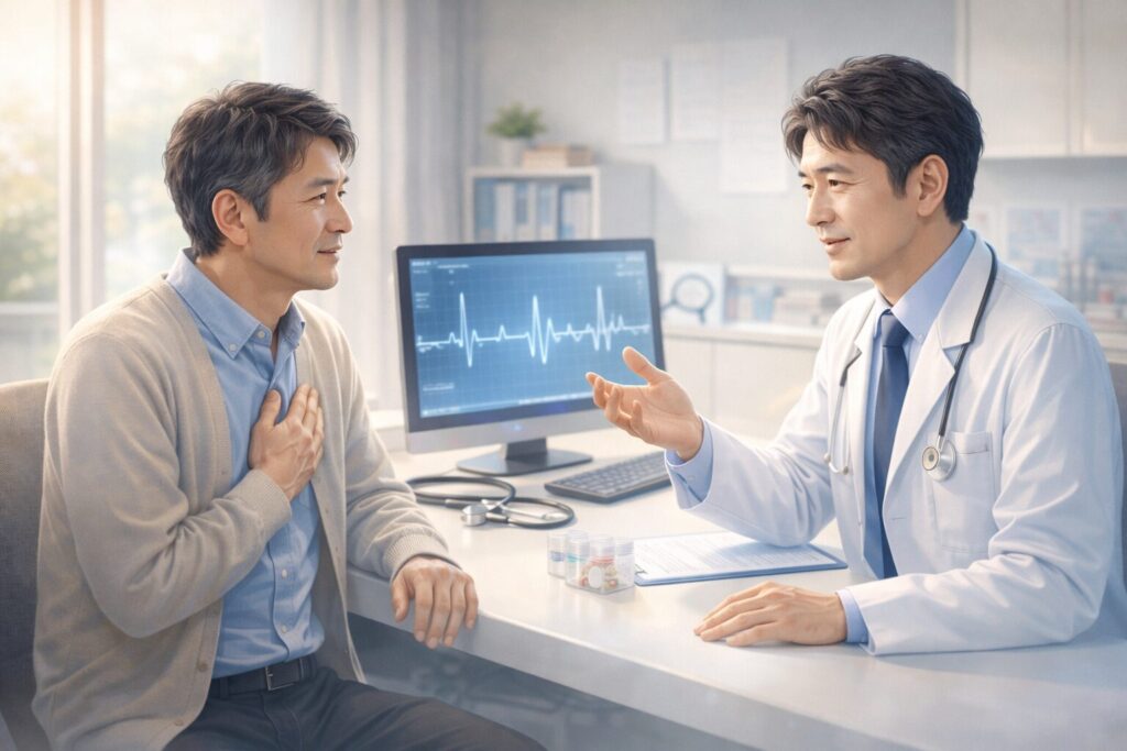 医師とのカウンセリングシーン