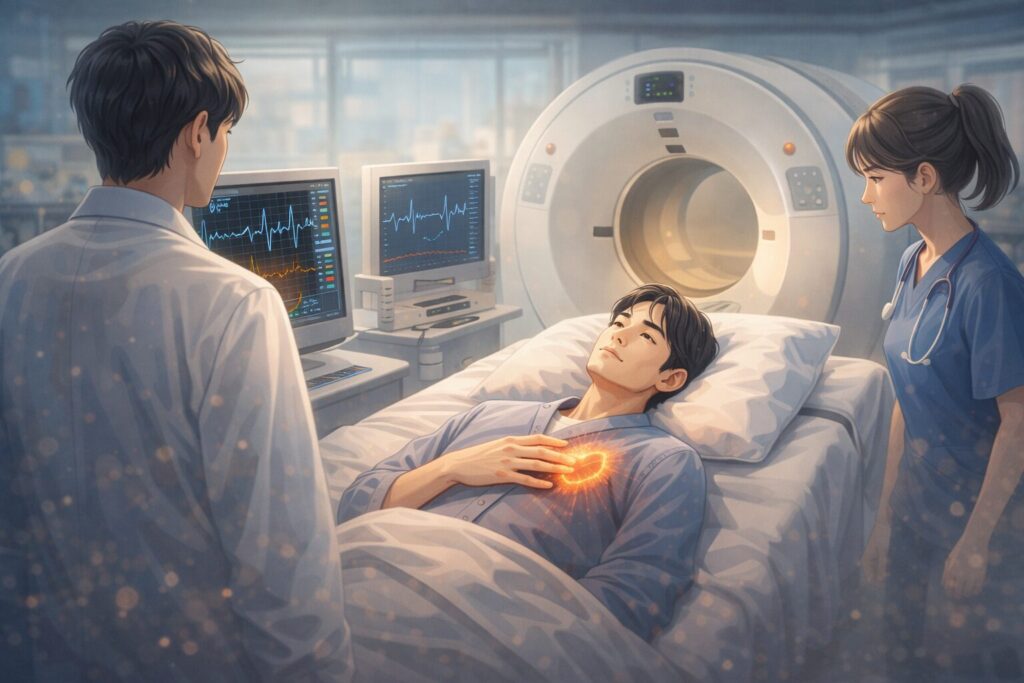 病院での定期検査と医療スタッフ