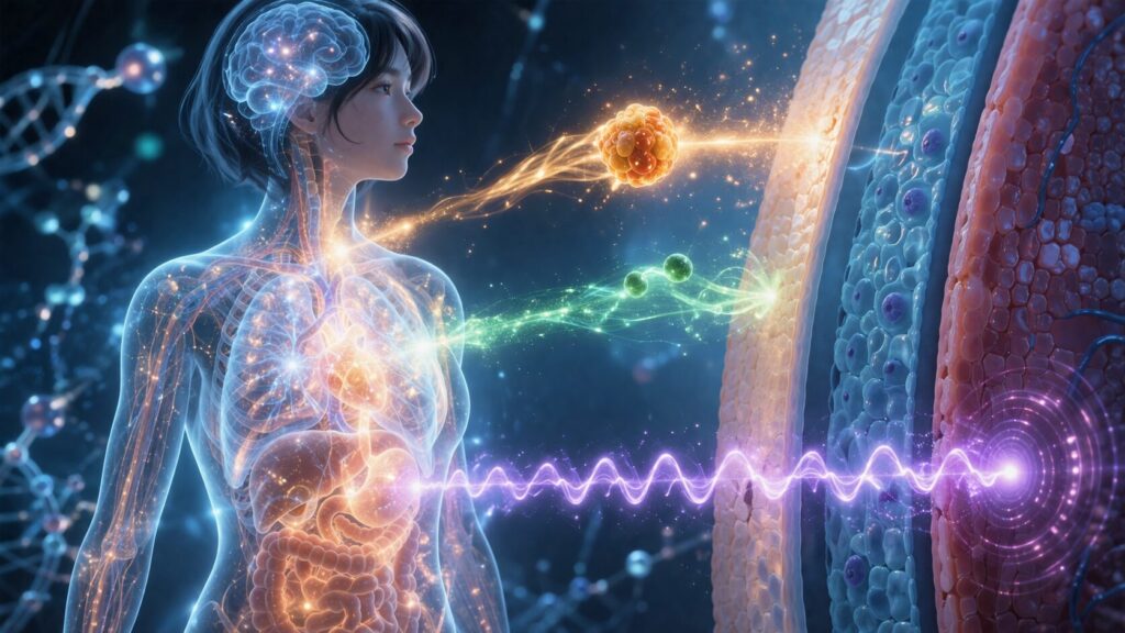 未来的な医療のビジュアル