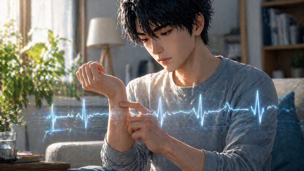 脈拍を測る静かな時間