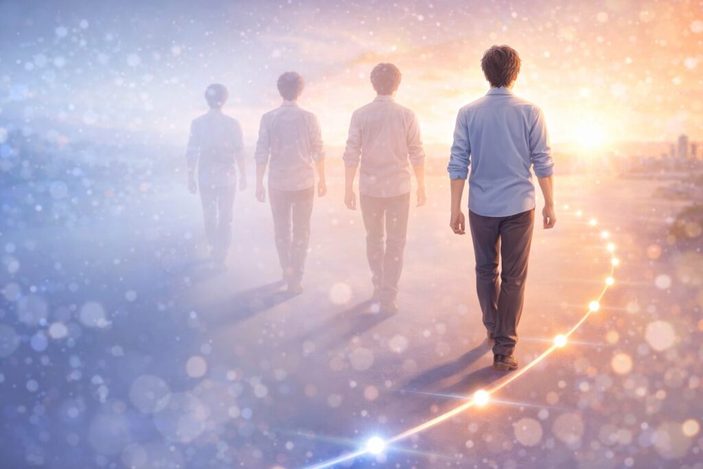 過去と未来を歩む