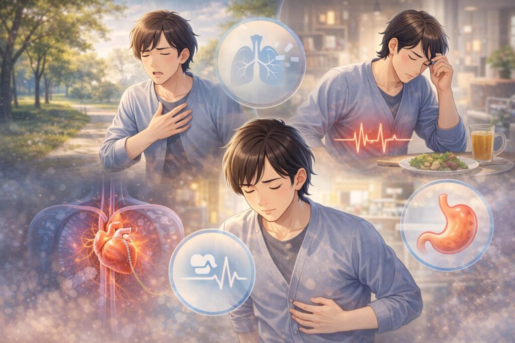 日常生活での心筋梗塞後の症状