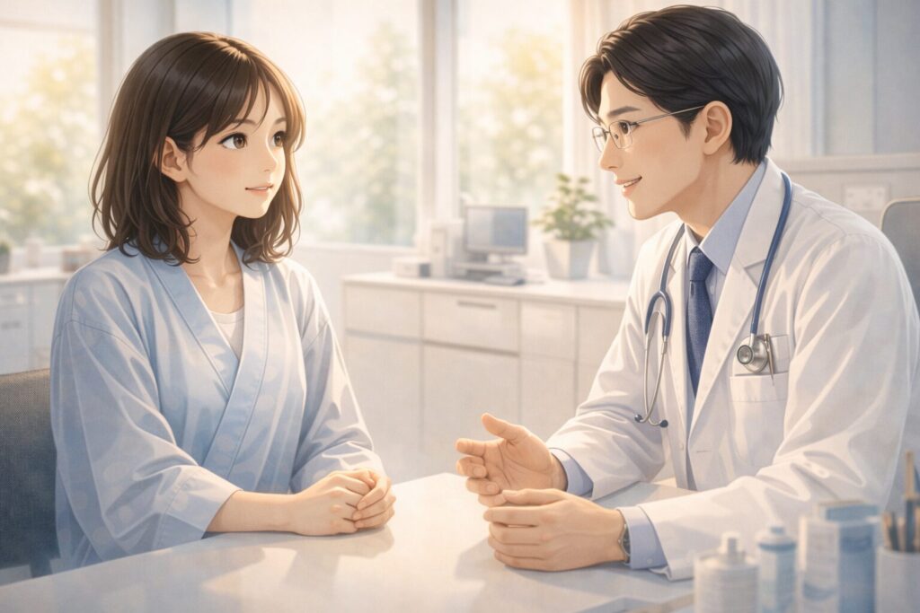 医師との診察シーン