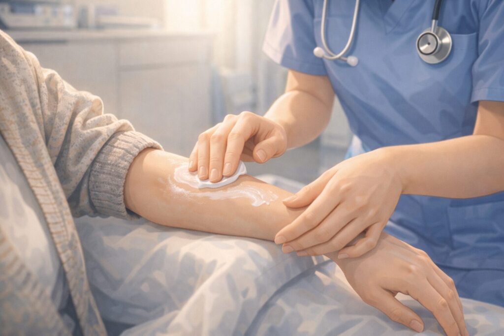 看護師の優しいケア