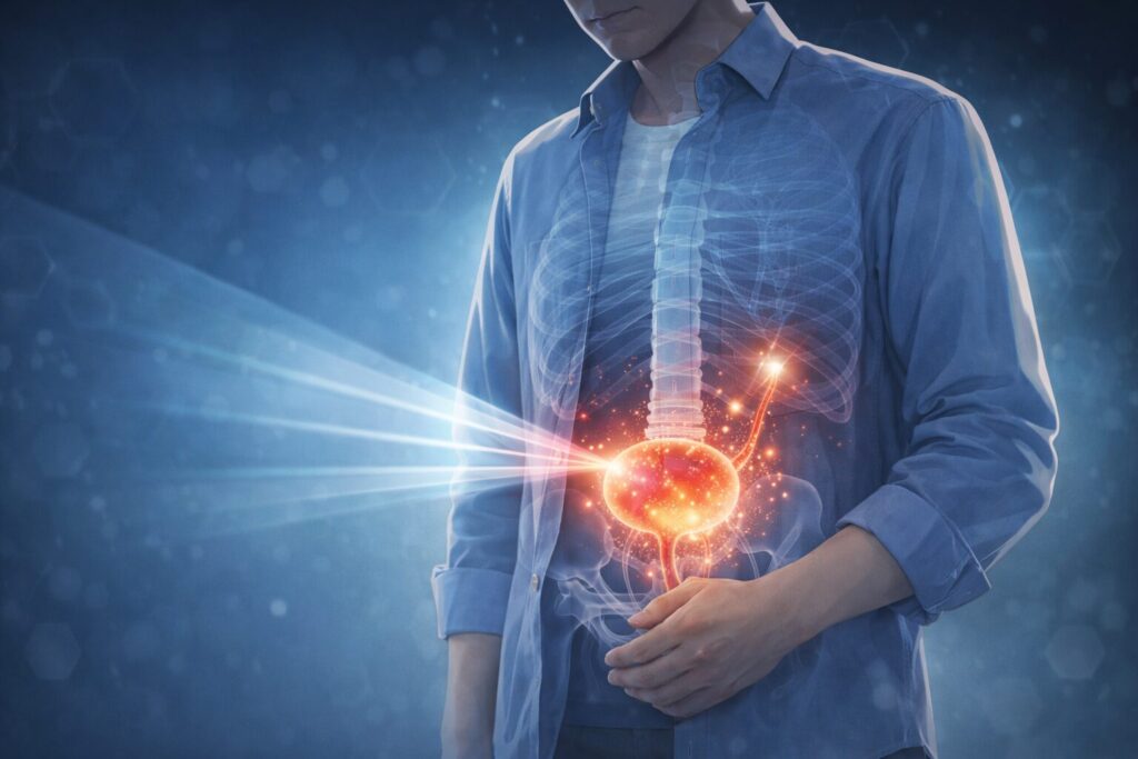 放射線治療と解剖図