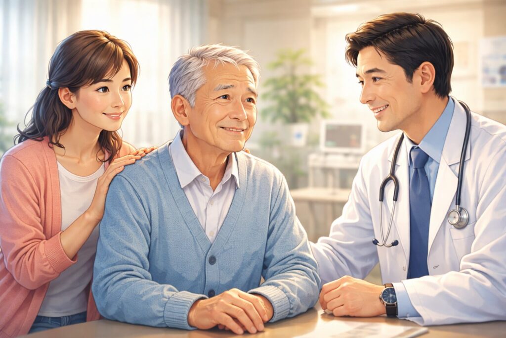 温かい医療相談の風景