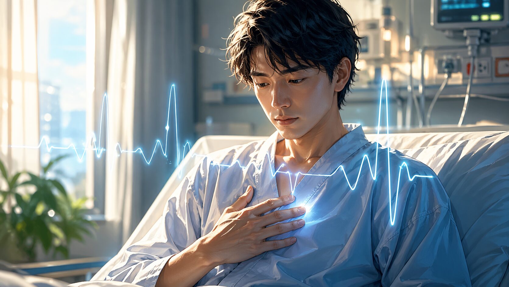 病院での静かな瞬間