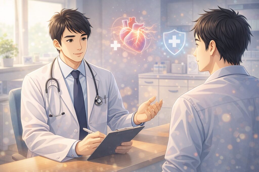 医師と患者の診察風景