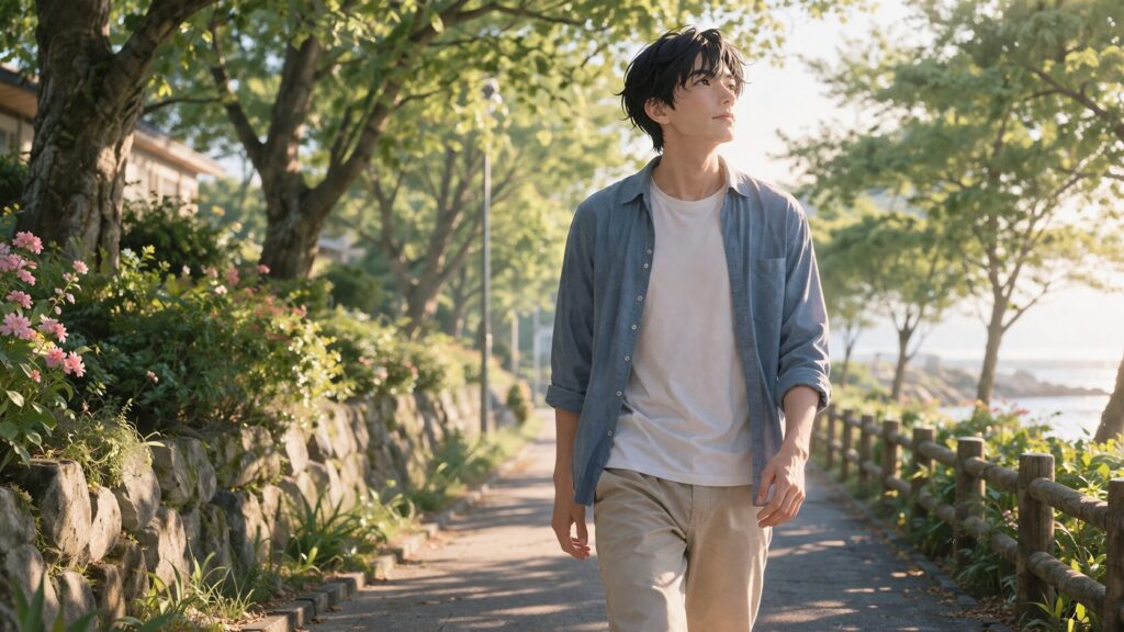 静かな午後の散歩道