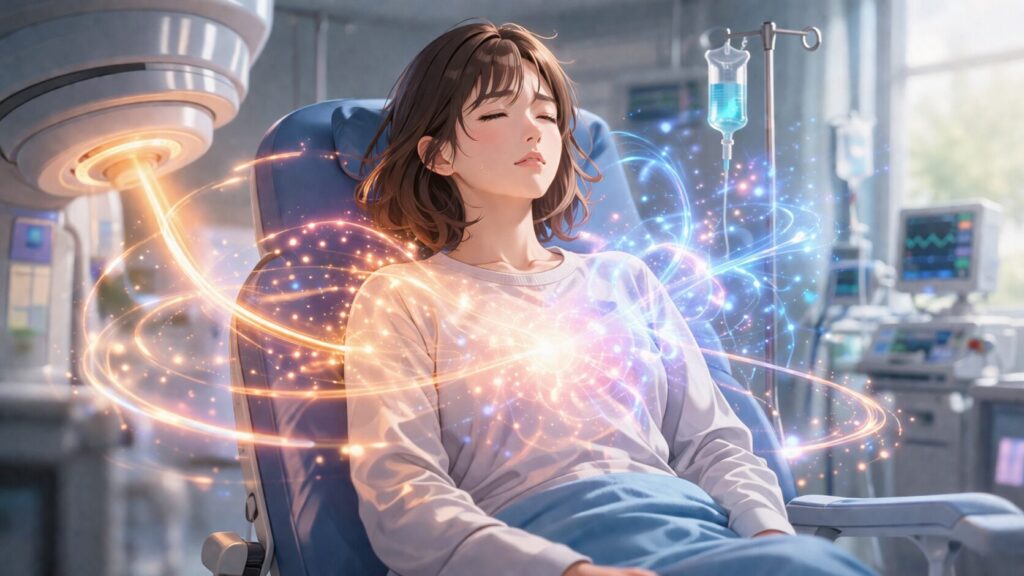 エネルギー治療の静かな瞬間