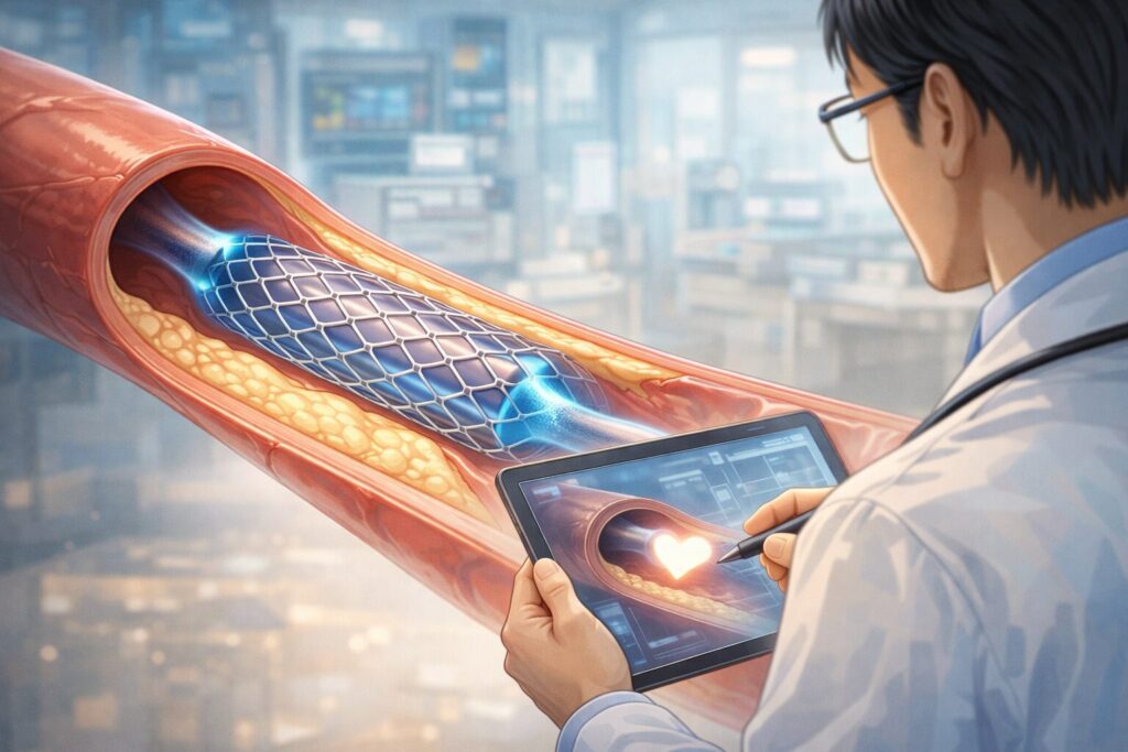 コロナリー動脈とステントの詳細