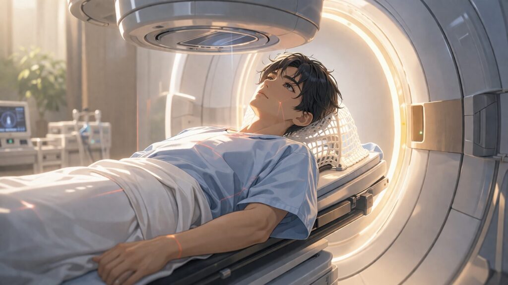 治療機器内の静かな瞬間