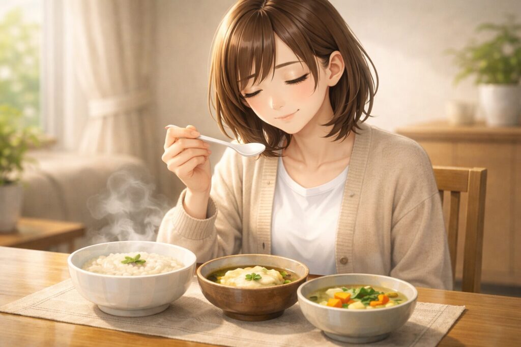 温かい食事のひととき