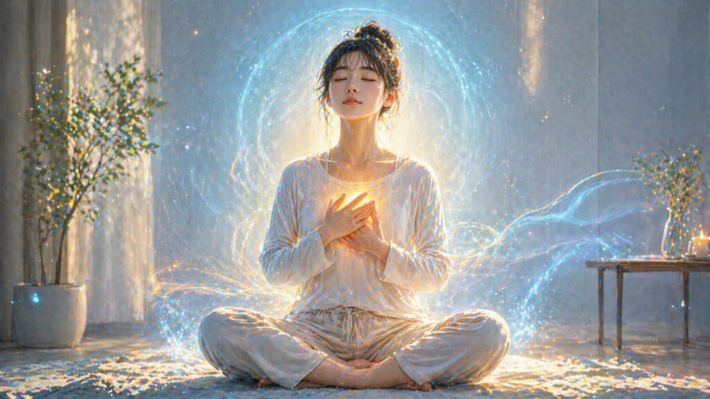 瞑想の光と静けさ