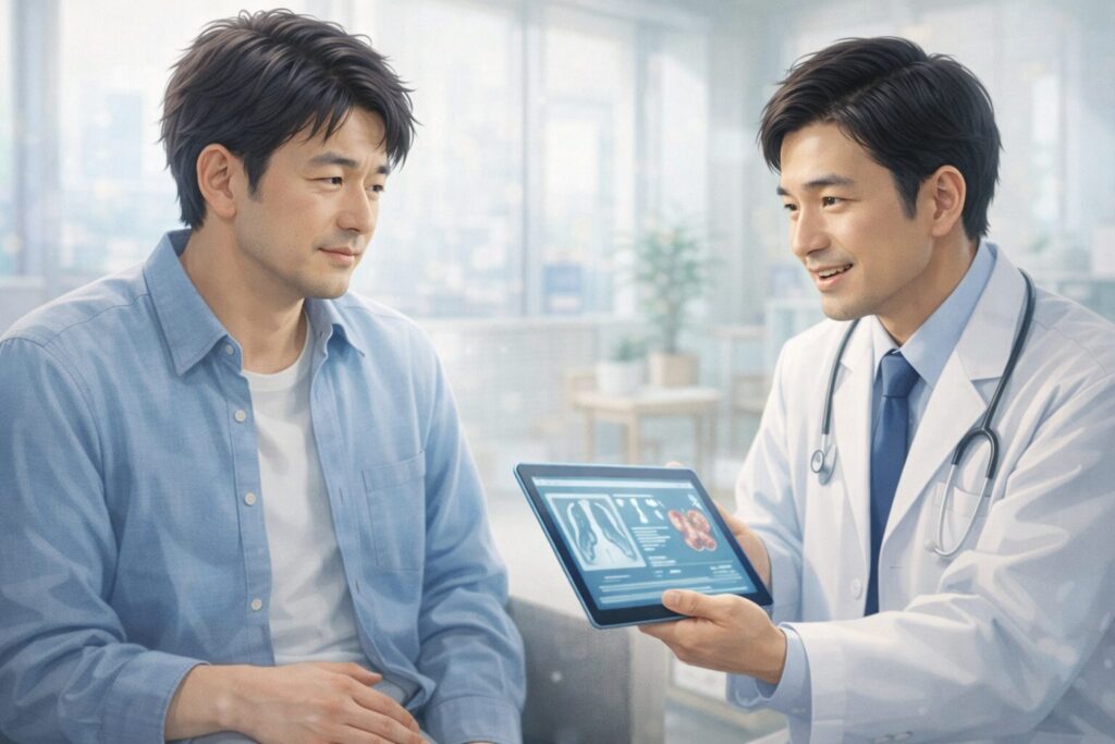 診察室での会話