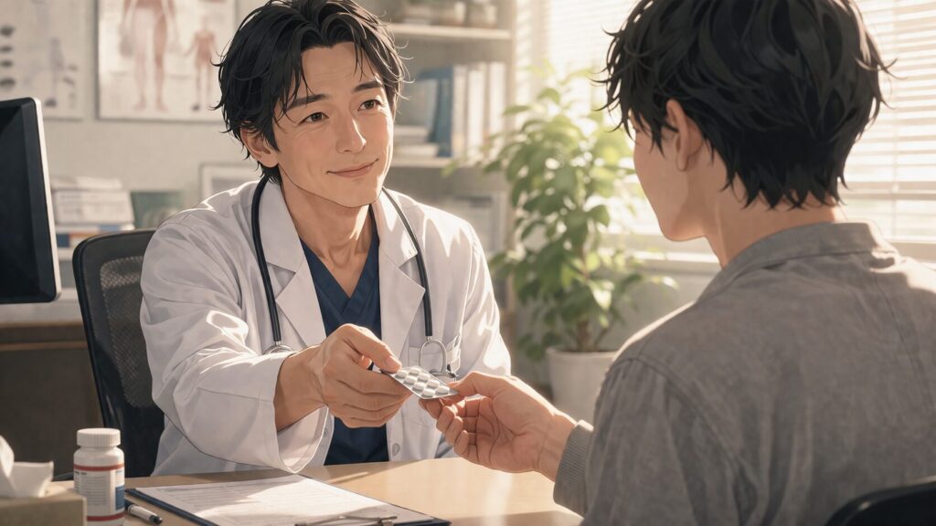 診察室の穏やかなやり取り